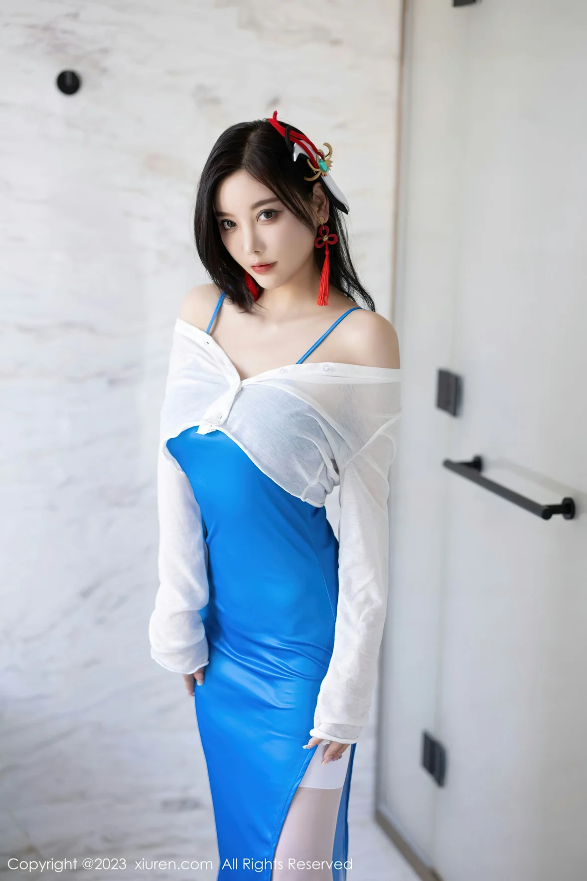 XiuRen 秀人 No.7135 杨晨晨Yome 蕾丝内衣浙江安吉旅拍 [85P]插图1