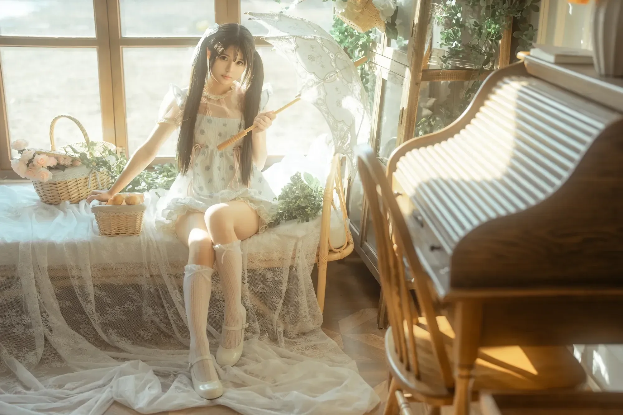 rua阮阮 – 花房 小裙子 [54P]插图1