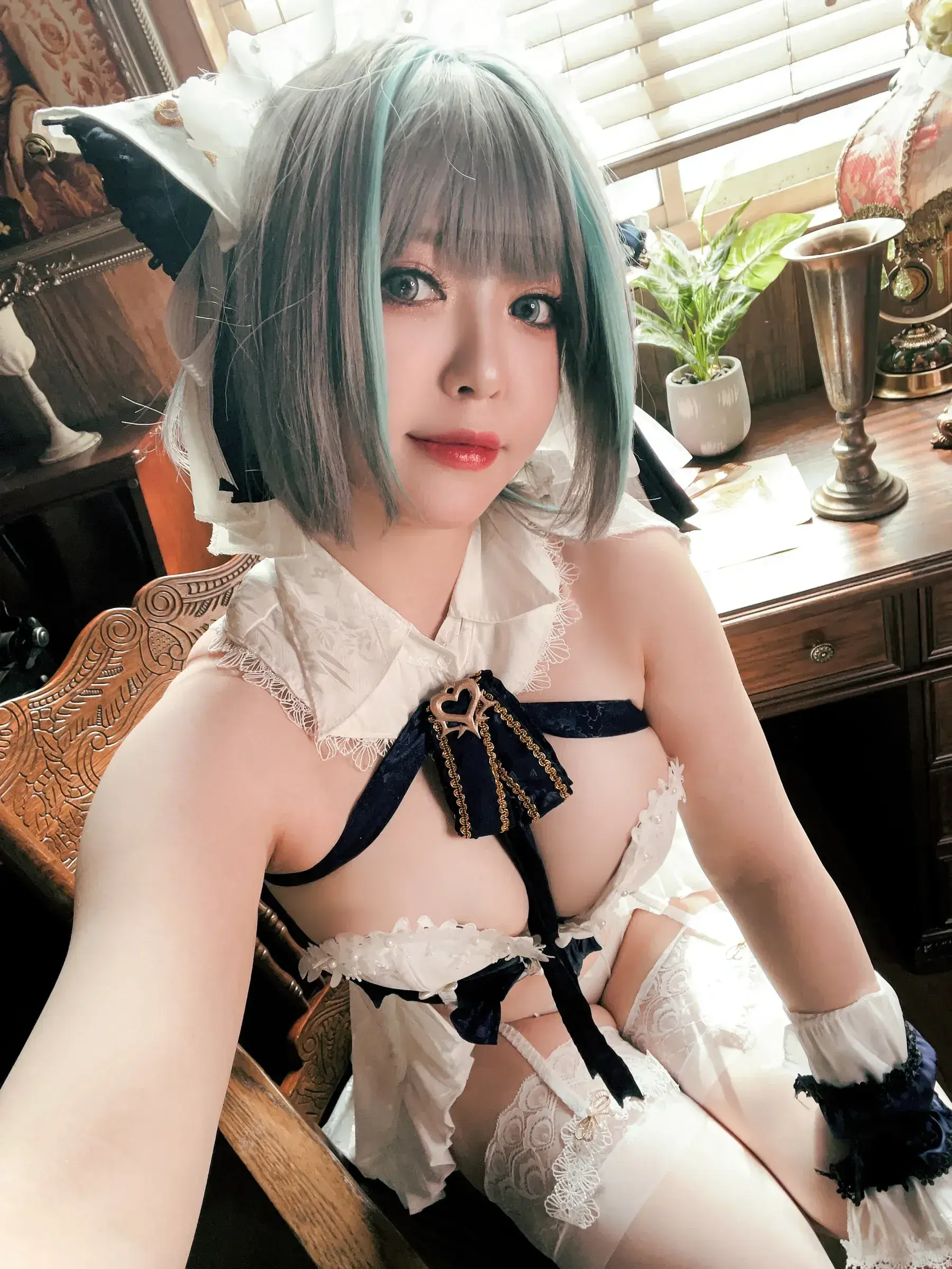 半半子 – 碧蓝航线 柴郡抱枕 [56P]插图4