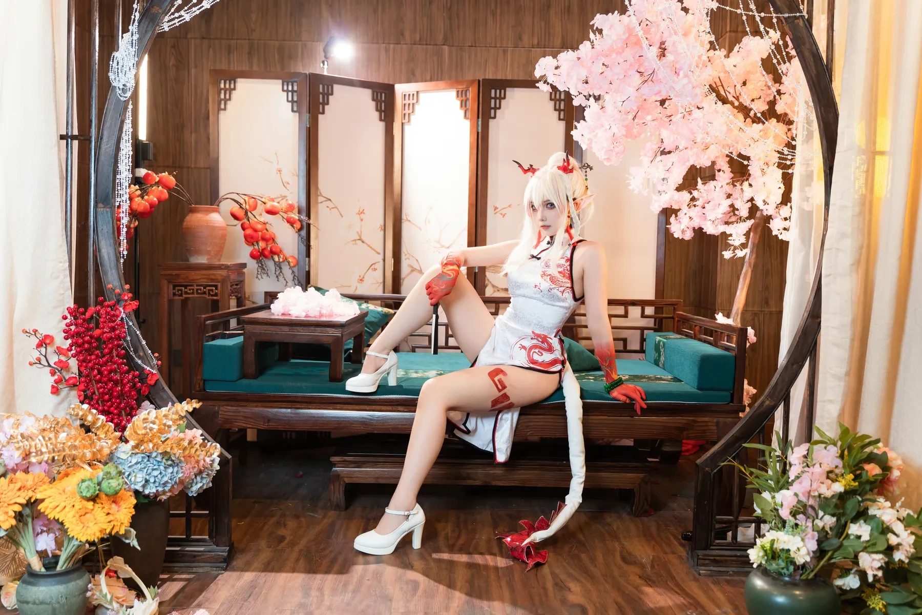 小和甜酒&橙风千雅 – 明日方舟年夕旗袍双人御守 [100P]插图3
