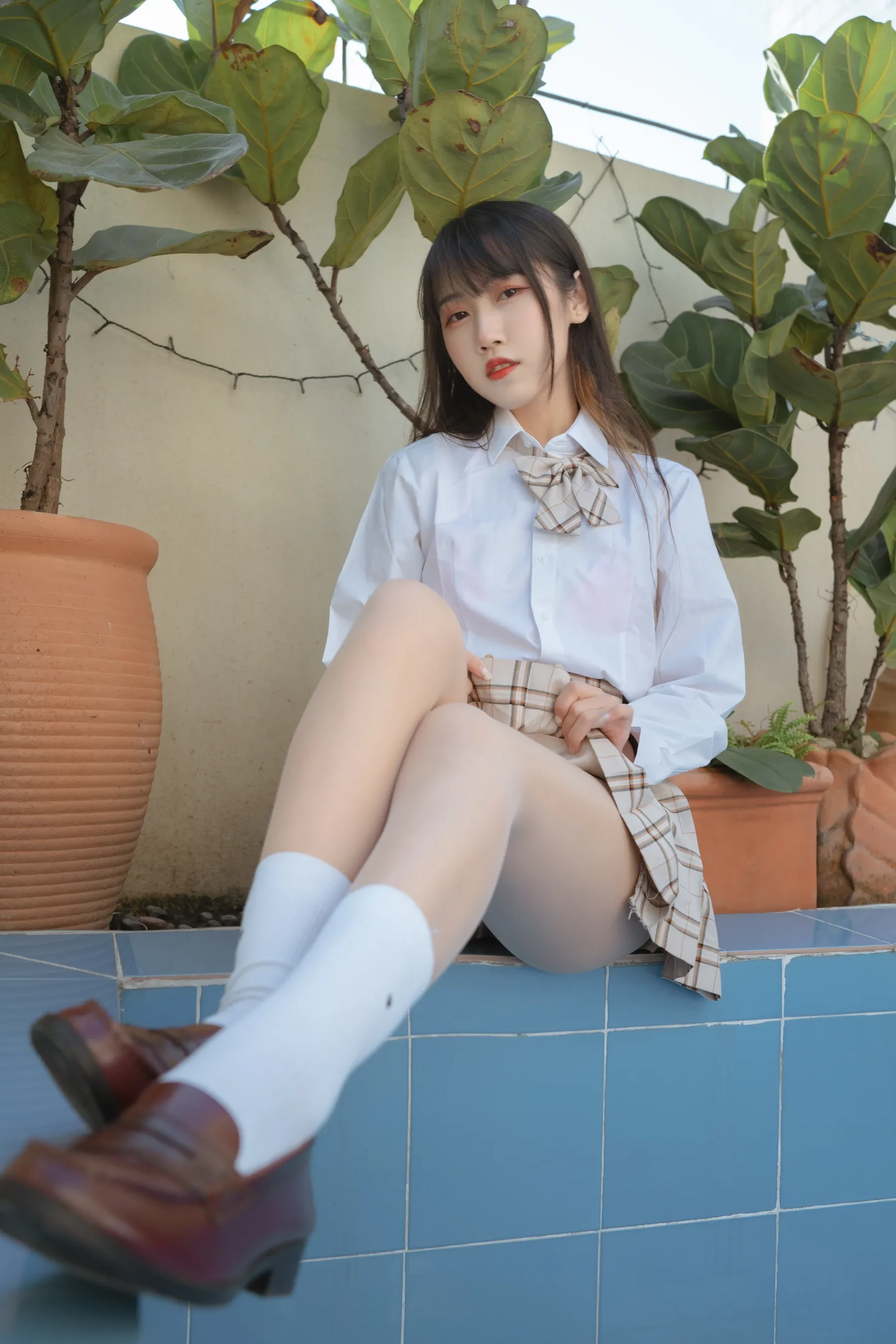 不呆猫 – 绳艺 JK制服 [32P]插图2
